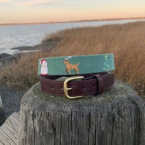 Christmas Needlepoint Belt
